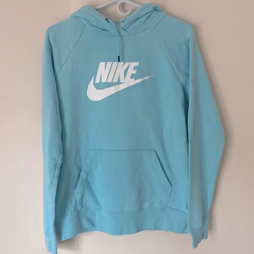Nike aqua blue hoodie sweatshirt medium